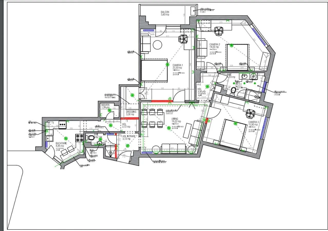 Full Service Super-Central 3Br & Balcony By Bucharent Bucharest Apartment